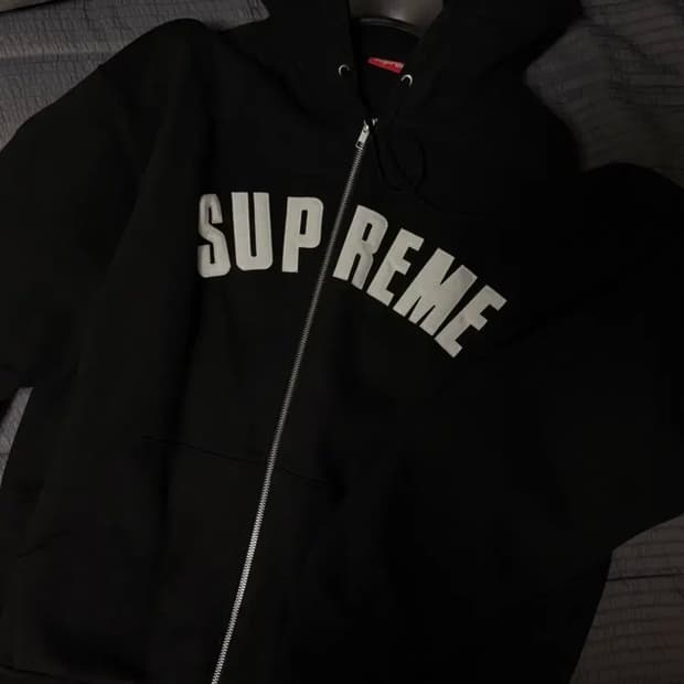 슈프림 아크써멀 후드집업 블랙 XL