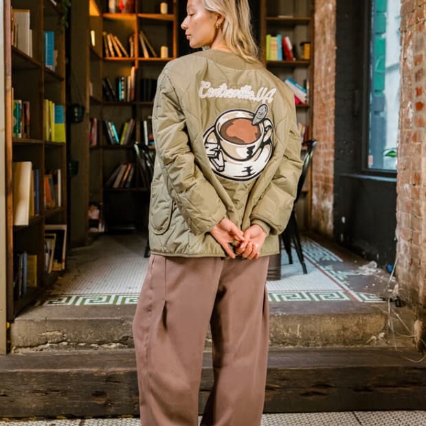 [L] 반디 더 핑크 x 알파 인더스트리 라이너 자켓 로렐 카모