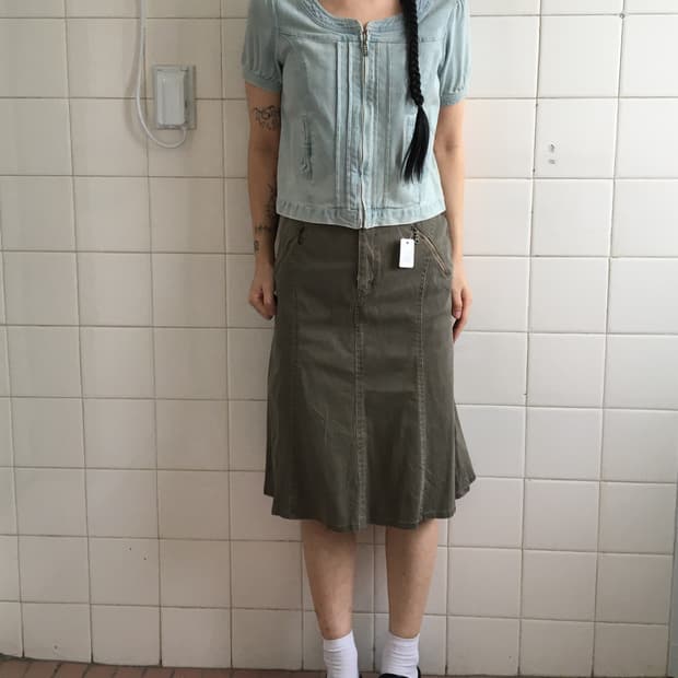 Ribbon point half sleeve jacket