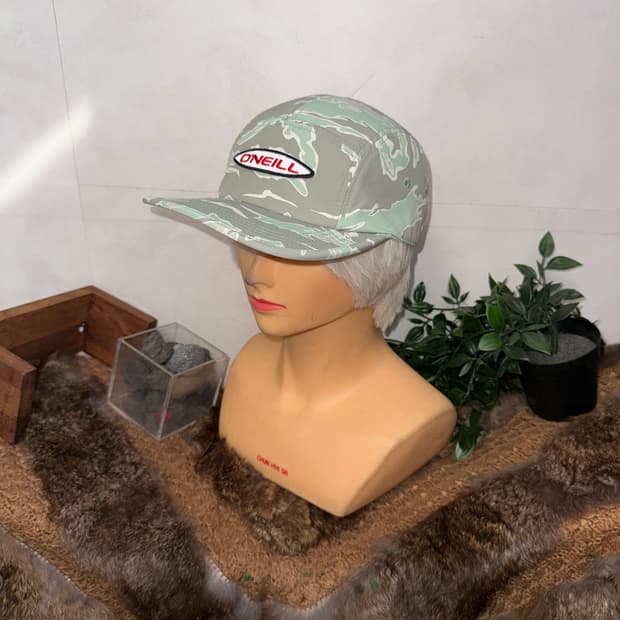 Oneill ash khaki camouflage camp cap