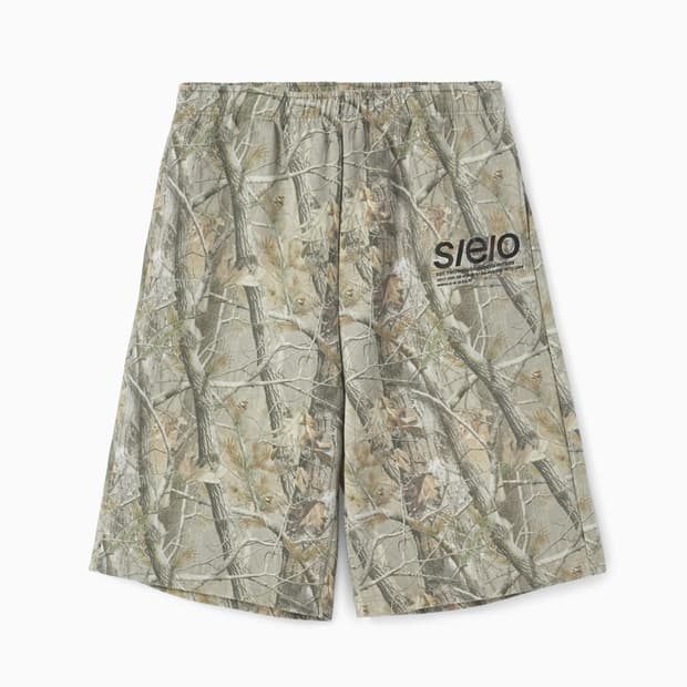 에스이오 BRUSHED LOGO BIG SWEAT SHORTS