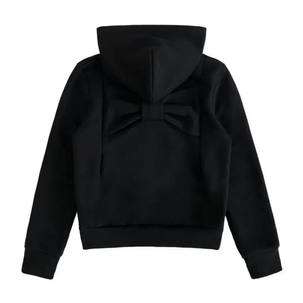 Chemehe 체메씨 BOW ZIP-UP HOODIE (BLACK)