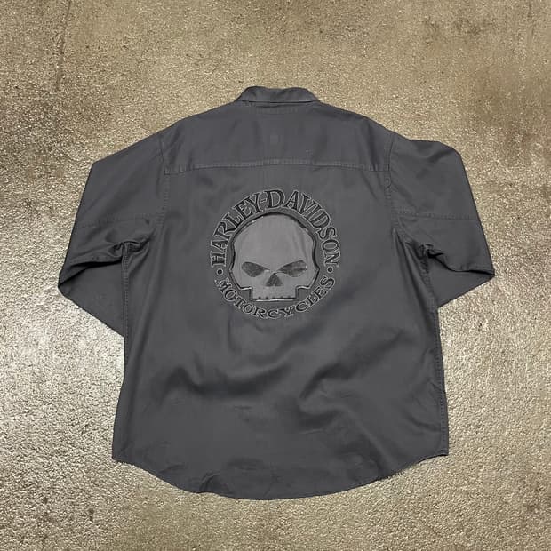 할리데이비슨 윌리지 스컬 셔츠 (110-115)