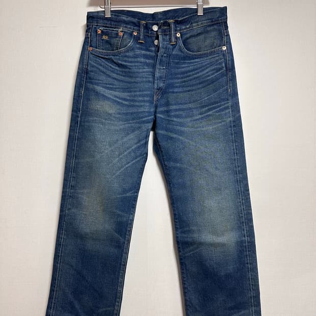 RRL 빈티지 5 포켓 제팬 우븐 셀비지 데님