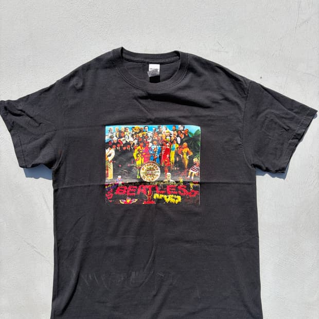 비틀즈 프린팅 티셔츠 