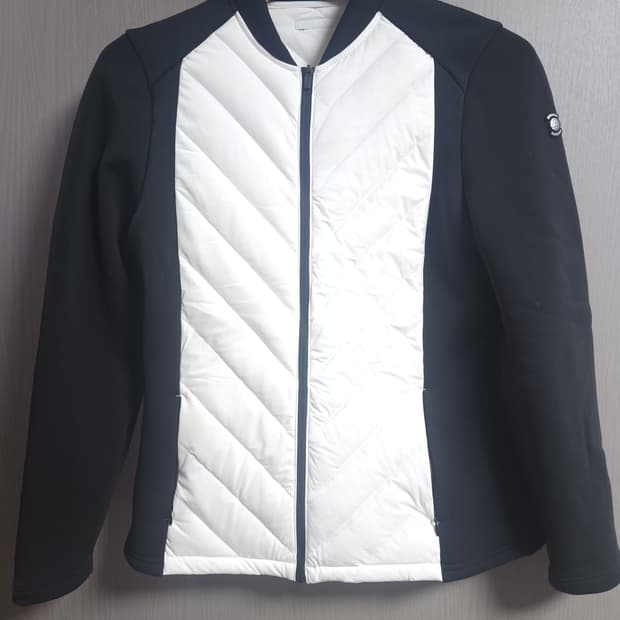 와이드앵글 골프 경량 구스 패딩집업, M