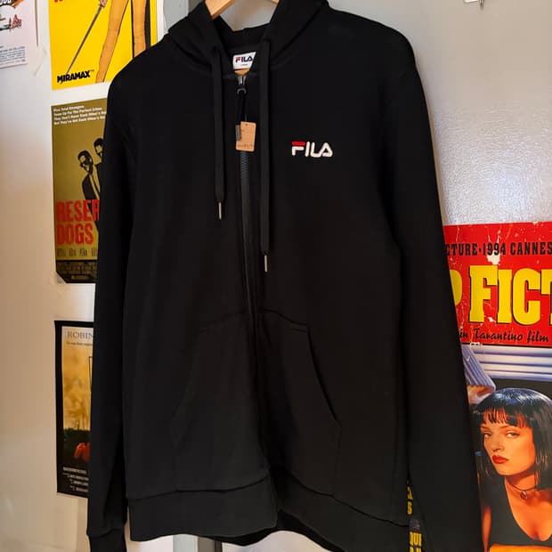 휠라 로고 후드집업