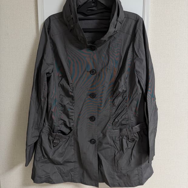 japanese vintage shirring anorak coat 