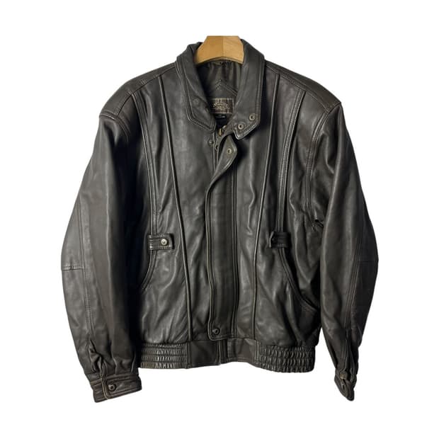 [Volunt] 90's 빈티지 레더 봄버자켓