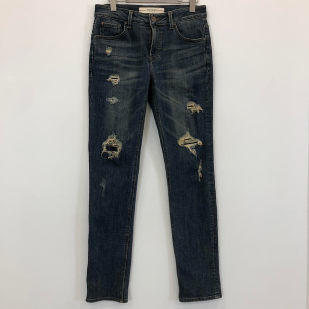 게스 프리미엄 스틸로고 데님진 29 인치