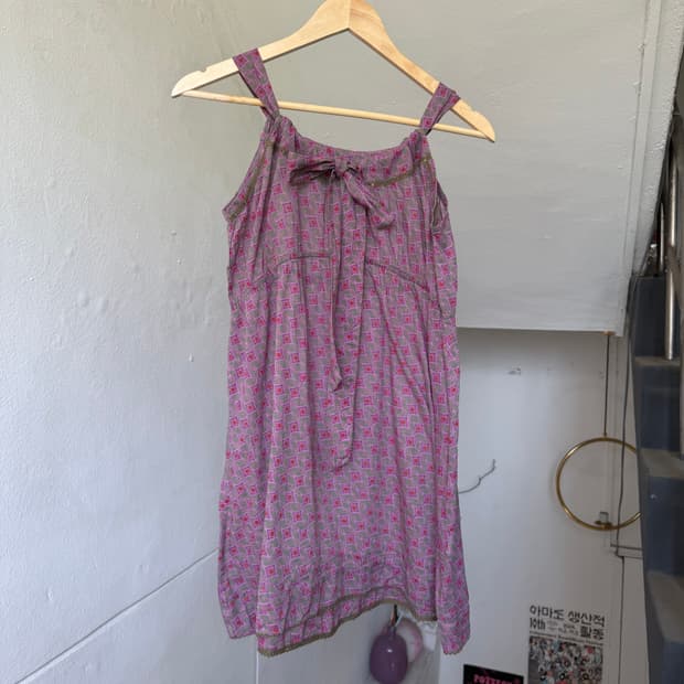 페어리 패턴 나시 원피스