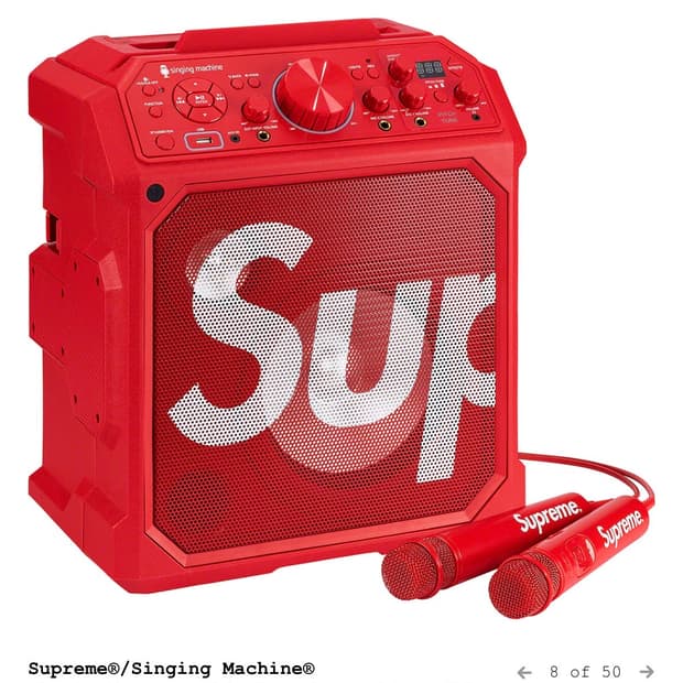 슈프림 Supreme 싱잉 머신 레드 23ss 미개봉 새상품