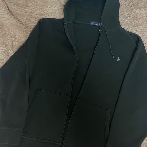 폴로 랄프로렌 후드집업 블랙 XL