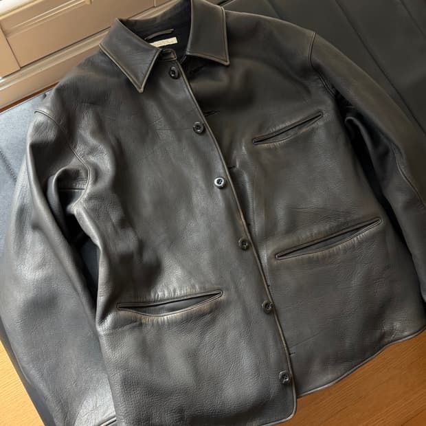 올드조 오토모빌 코트 파티나 브라운