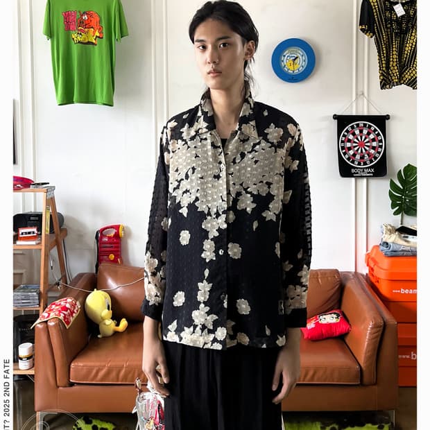Barrier House Japan Floral Old Shirt