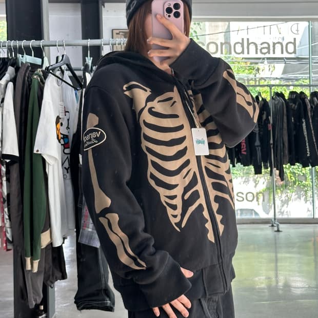 벤슨 스켈레톤 후드집업 자켓