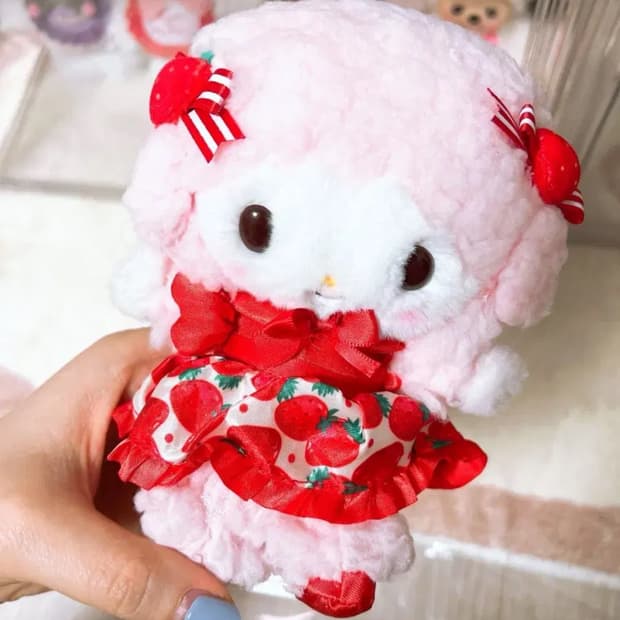 산리오 이치고신문 50주년 마이스위트피아노 마스코트 