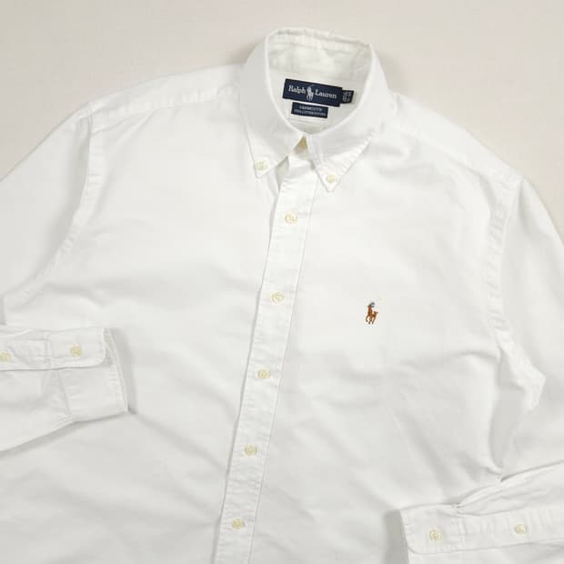 L(100) 폴로 랄프로렌 코튼 화이트셔츠