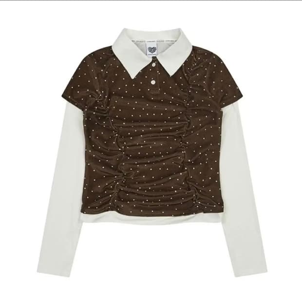 러브이즈트루 FS DOT LAYERED TEE