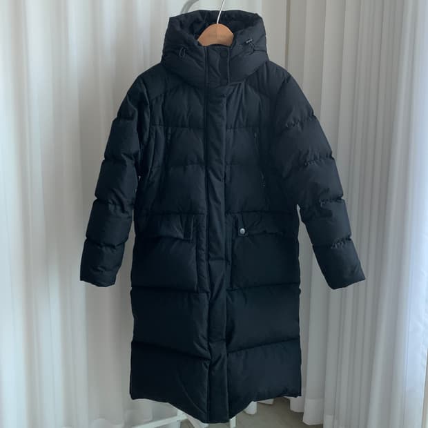 빈티지 프리미엄 시베리안 덕다운 후드 롱패딩