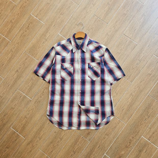DENIME SHIRT 빈티지 웨스턴 플란넬 셔츠 일본브랜드 L