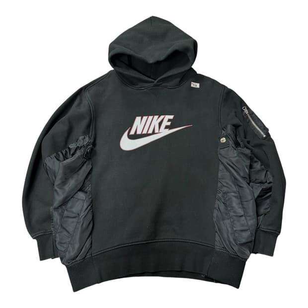 ✨ (바배) 나이키 x 사카이 블랙 후드티 