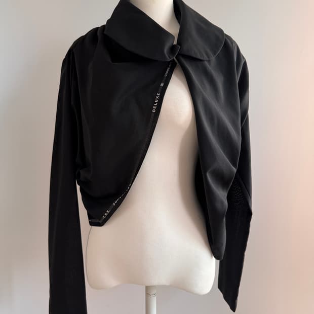 Comme des garcons 아방가르드 백셔링 블라우스