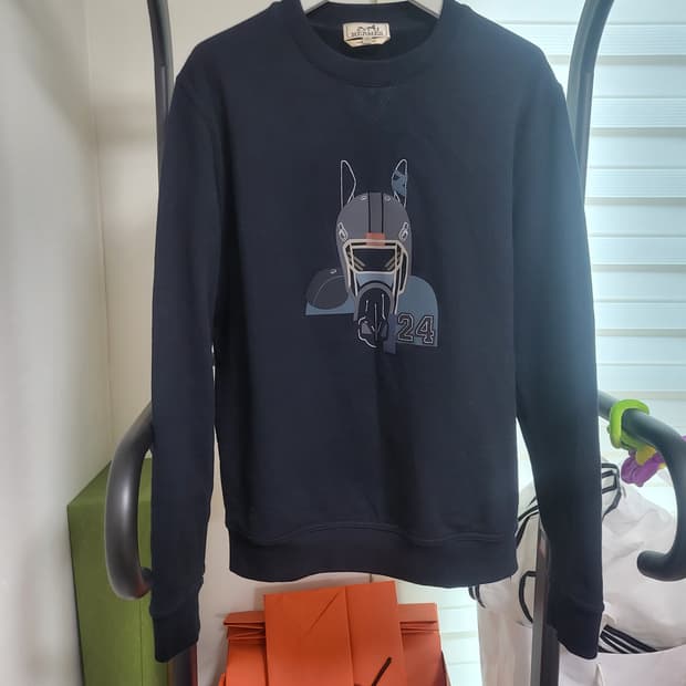 23FW 에르메스 QuarterB H 맨투맨 스웨터 L