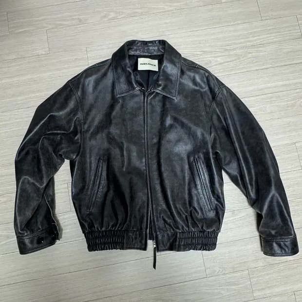 인사일런스 디스트레스드 레더자켓 판매