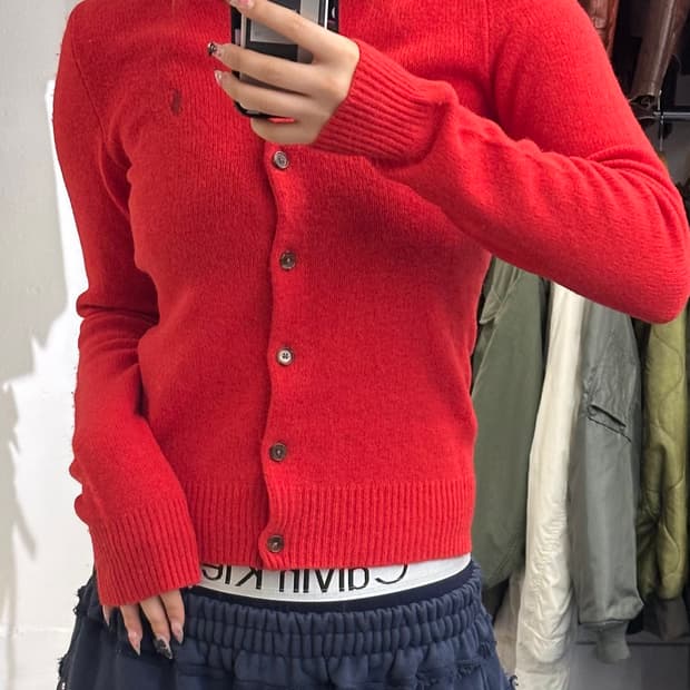 Prl 폴로 랄프로렌 래빗헤어 메리노 울 가디건