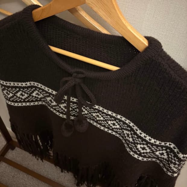 JPN Vintage 로리 라떼갸루 태슬 케이프