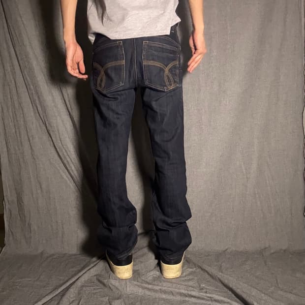 캘빈클라인 생지 데님 바지