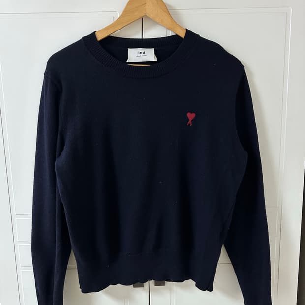 아미 ADC 크루넥 니트 스웨터 S