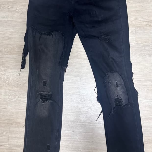 Raf Simons 19AW 데스트로이드 데님 팬츠