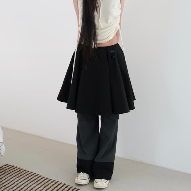 cotton flare skirt
