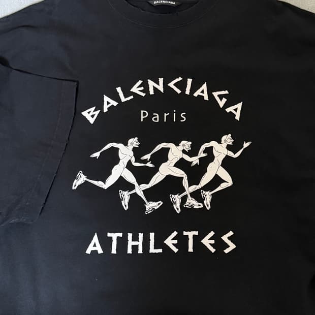 M] 발렌시아가 ATHLETES 반팔 티셔츠