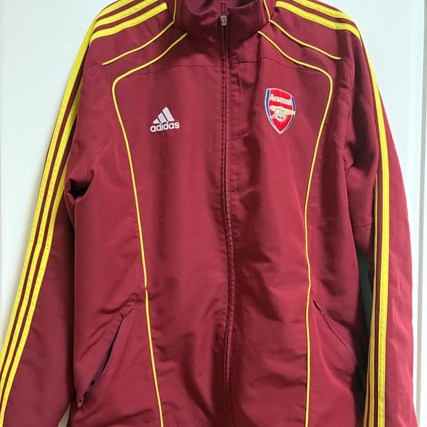 아디다스 아스날 바람막이 버건디