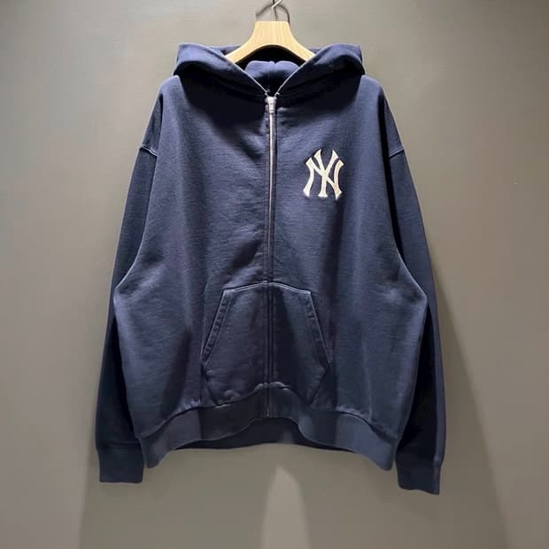 [L] 빔즈 BEAMS 테일러 토요 뉴욕 양키스 후드집업 네이비