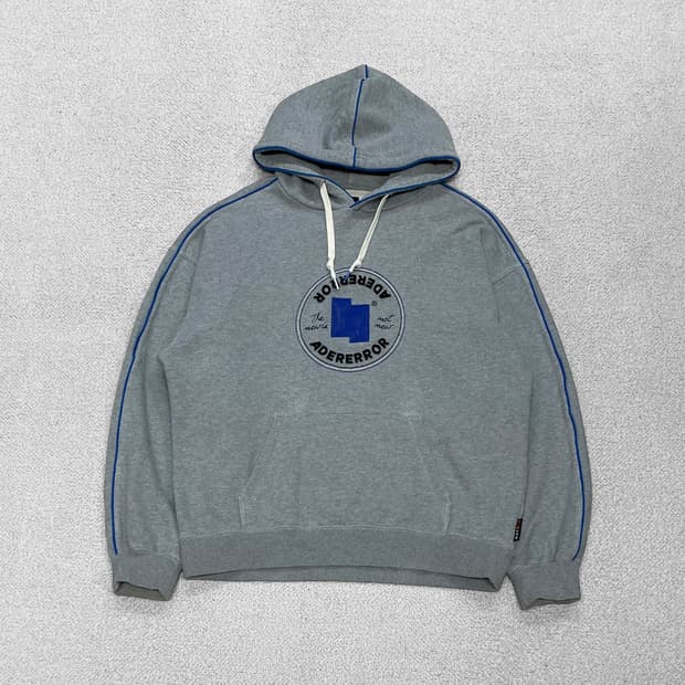 아더에러 x 컨버스 쉐입스 풀오버 후드티 빈티지 그레이 헤더