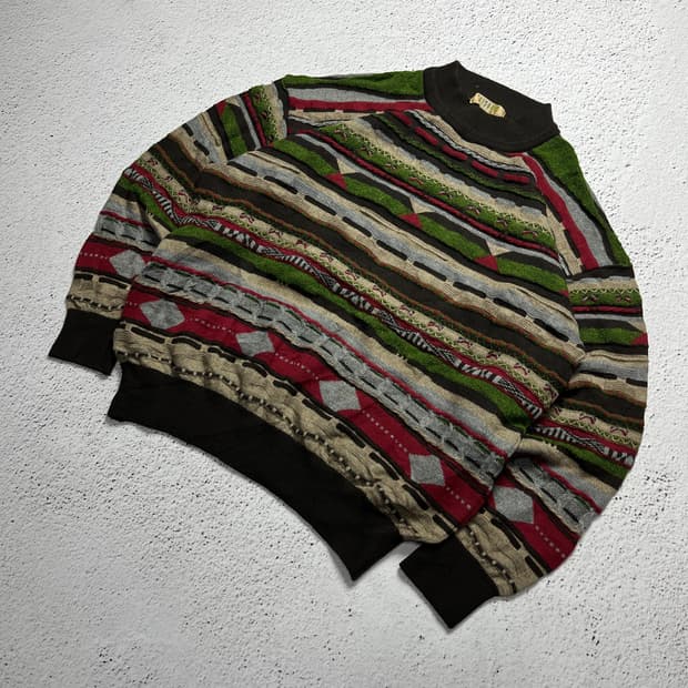 Vintage 90s Vis-A-Vis Knit Sweater