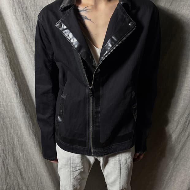 Armani Exchange Coated Trim Rider Jacket