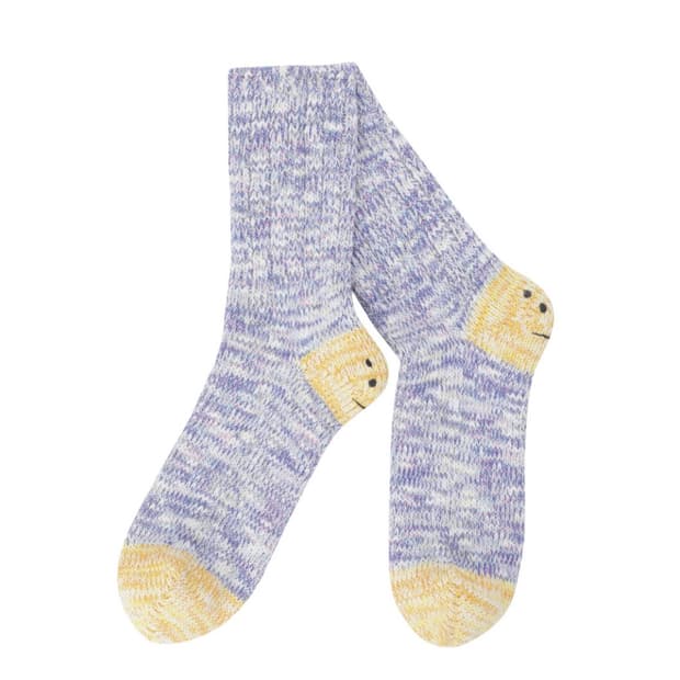 캐피탈 56피스3X1 립레인보위 해피힐 퍼플그레이 양말(새상품)