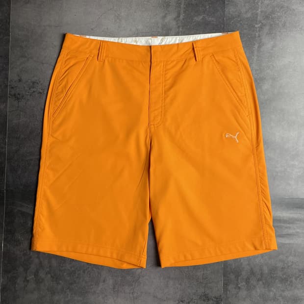 PUMA 퓨마 오렌지 기능성 하프팬츠 A01327