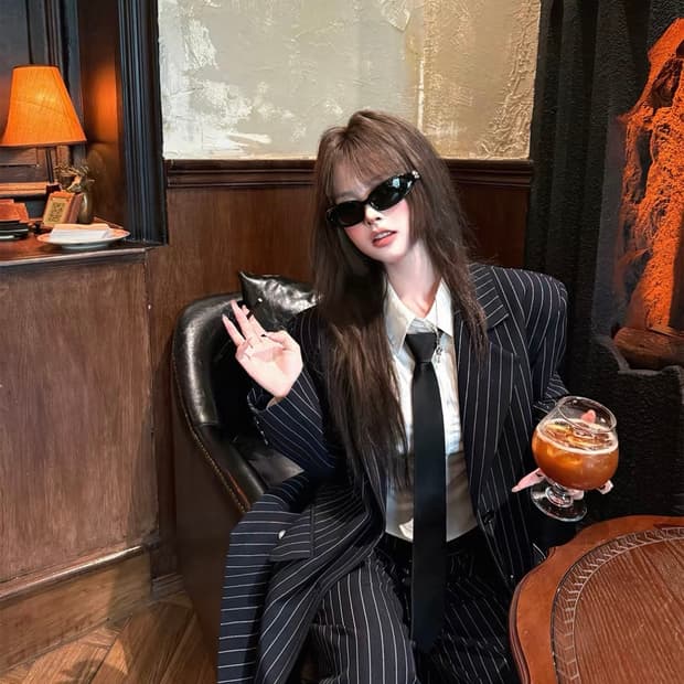 스트라이프 정장 Set up