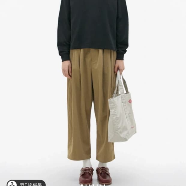 단톤 DANTON 이지 팬츠 브라운 / 새상품(택 제거) / 편하고 핏 