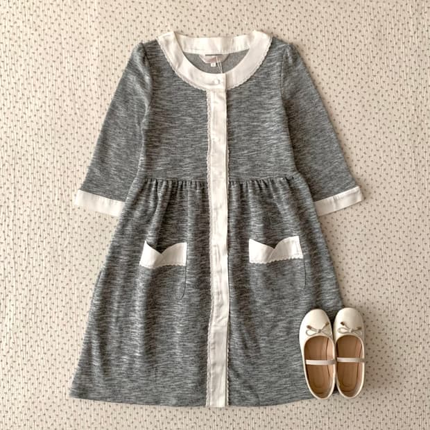 sweet mommy 레이스 면 원피스