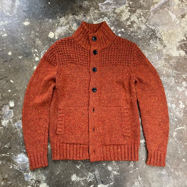 S) 유니클로 울 니트 스웨터 가디건 그랜마코어