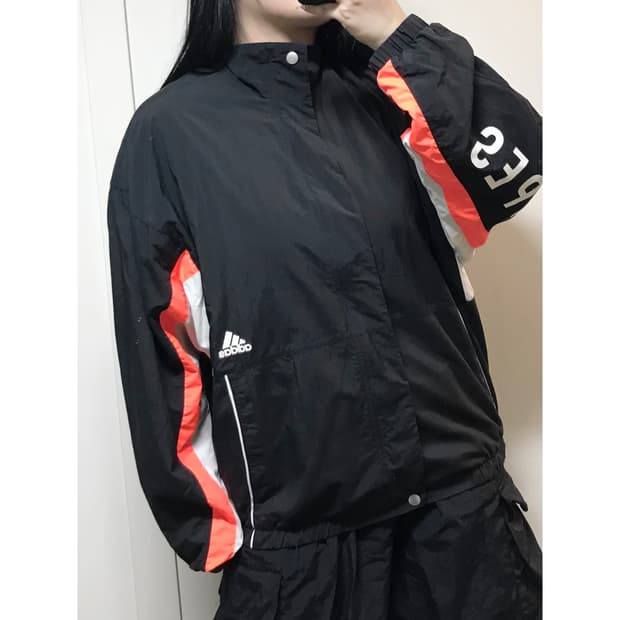  아디다스 트레이닝 바람막이 S
