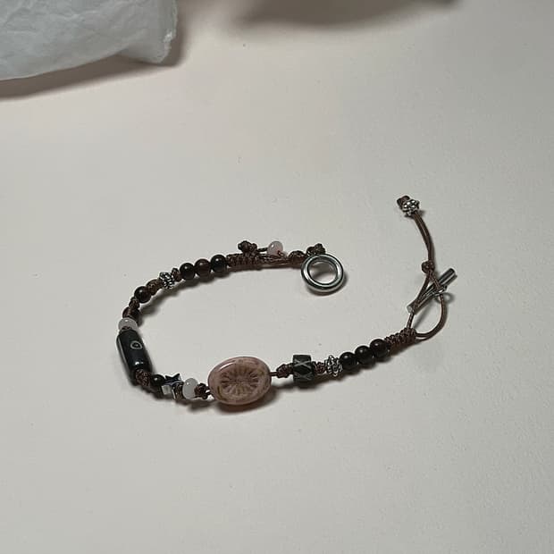 pink&brown 보호 팔찌
