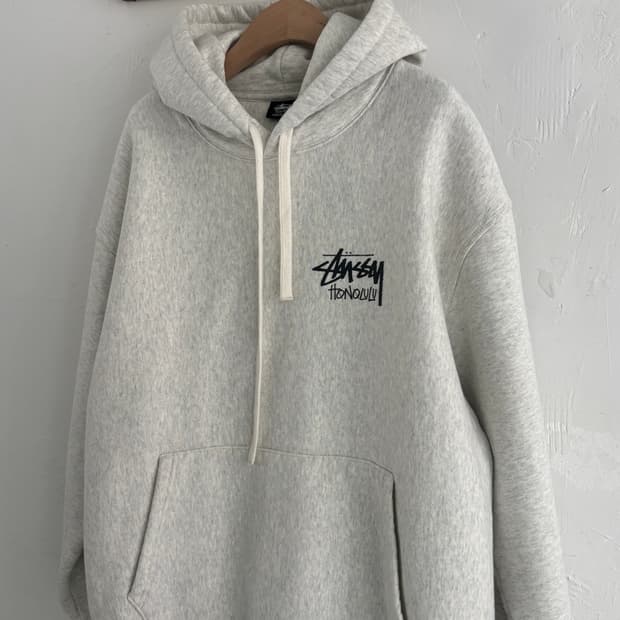 Stussy 스투시 스탁로고 호놀룰루 헤비웨이트 후드티
